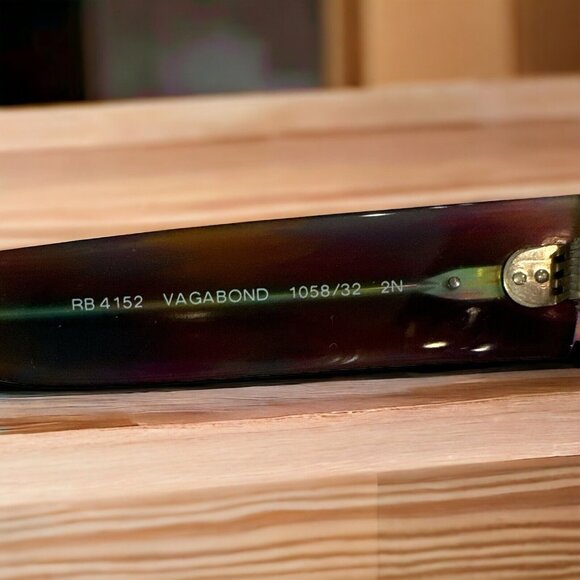 Ray Ban RB 4152 VAGABOND 1058/32 2N Sunglasses Made in Italy Trendy Cat Eye ! - Picture 4 of 11